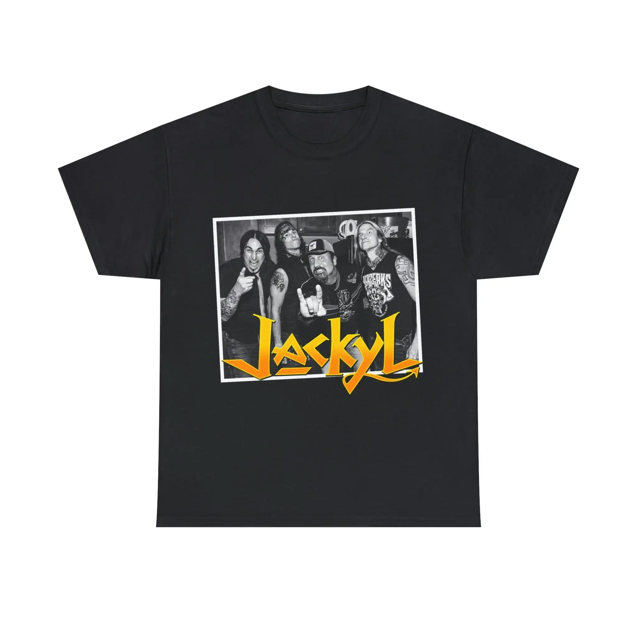 Vintage 90'S Jackyl Autographed Tour Concert Heavy Metal Glam Rock T Shirt Adult Cotton