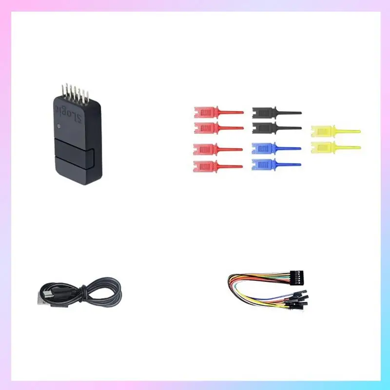 

T23C Slogic Combo 8 Slogic Analyzer Daplink Cklink Debugger Tool Cklink Debugger DAP-Link Debugger UART Module Durable Black