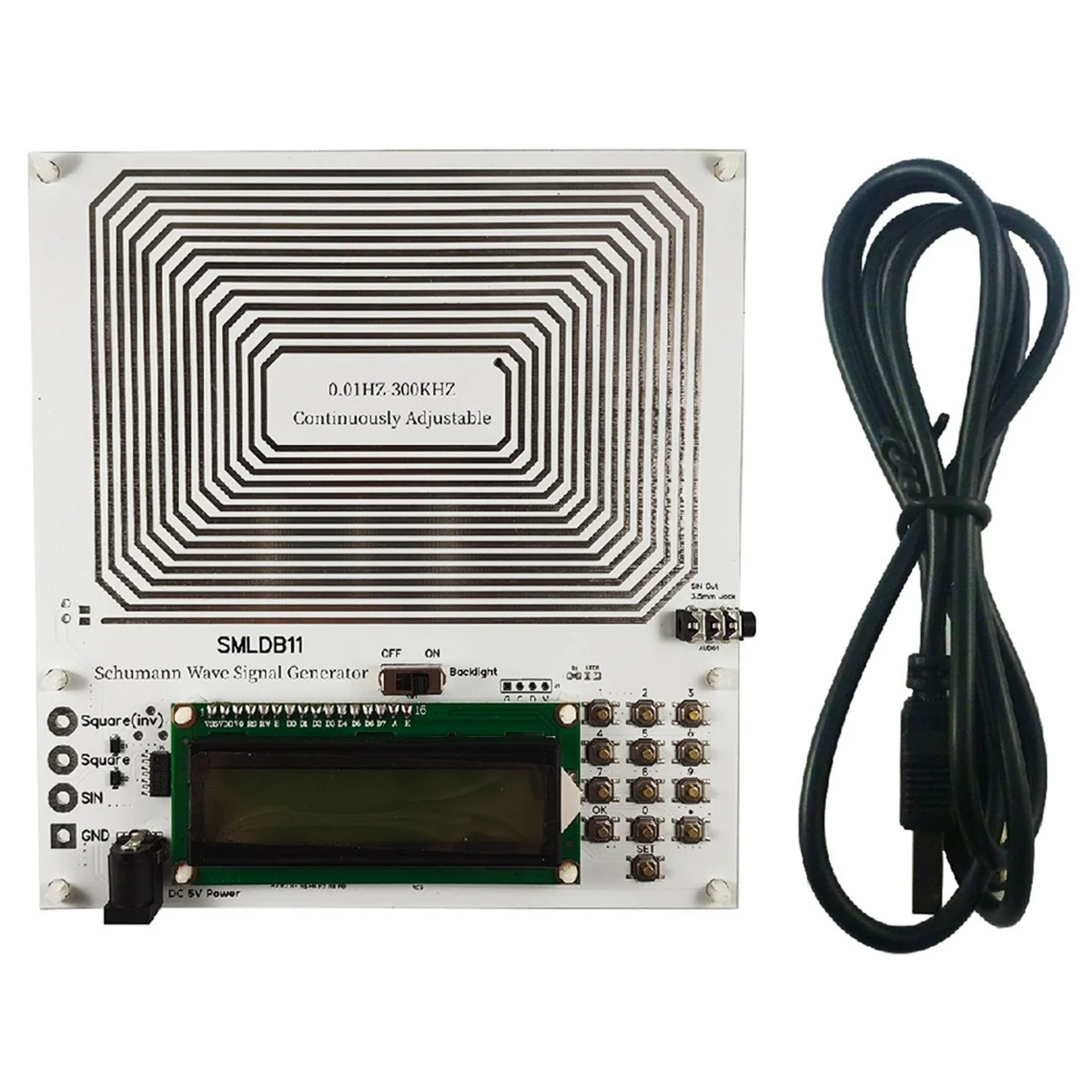 2025+ 7.83Hz Resonance Pulse Square Wave Generator 0.01Hz-300KHz Continuously Adjustable Esolfeggio Frequencies
