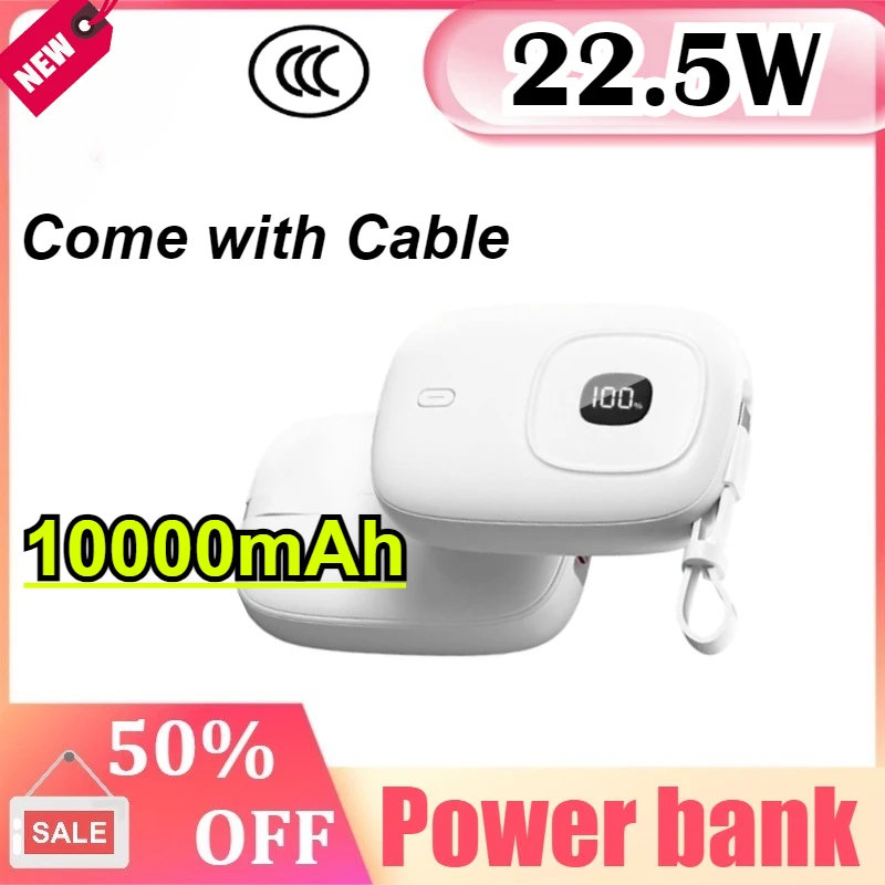 

3C Certification Power Bank 10000mAh Spare Battery Portable Charger Mobile External Battery Fast Charging for IPhone for Samsung