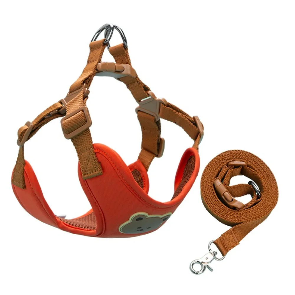 Creative Cute Pet Harness Leash Anti-Escape No Pull Cat Chest Strap Vest Adjustable Dog Harness For Small Medium Dog Cat