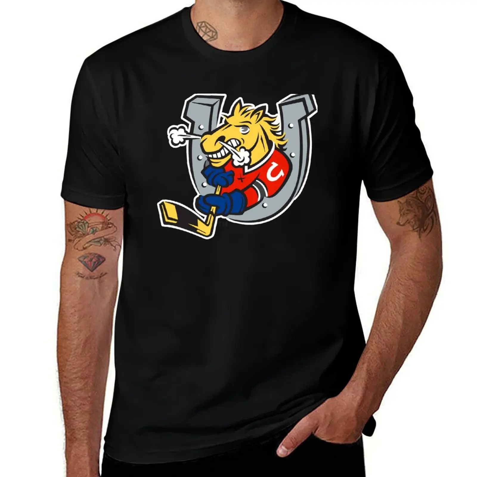 Хоккейная футболка Barrie Colts Ontario, спортивная повседневная дышащая футболка