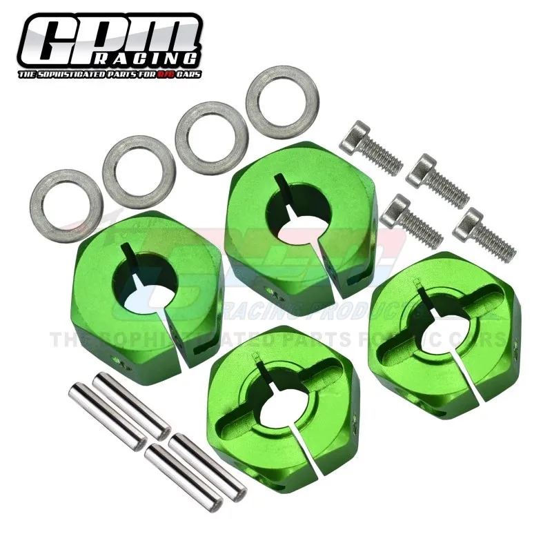 GPM upgrade part TRAXXAS 1/10 SALSH 2WD aluminum alloy anti loosening hexagonal joint, front 6MM thick, rear 8MM thick