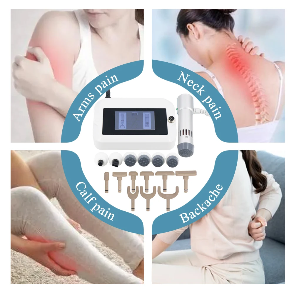 300MJ آلة العلاج بالمستخدمين لعلاج الضعف الجنسي الإغاثة آلام الكتف والرقبة بتقويم العمود الفقري تصحيح بندقية جديد 2 في 1 مدلك