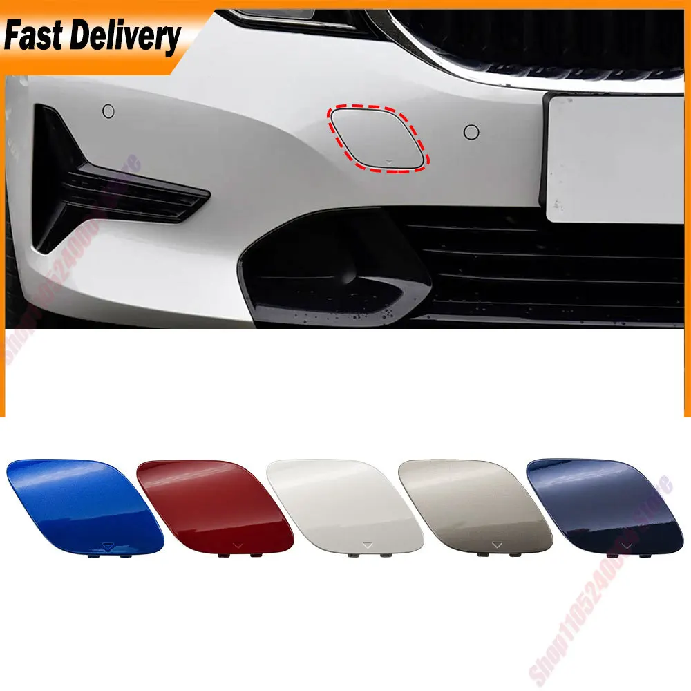 For BMW 3 Series 2020-2022 318 320 323 325 328 330 335i Front Bumper Tow Hook Cover Cap Accessory Black White 51118738984