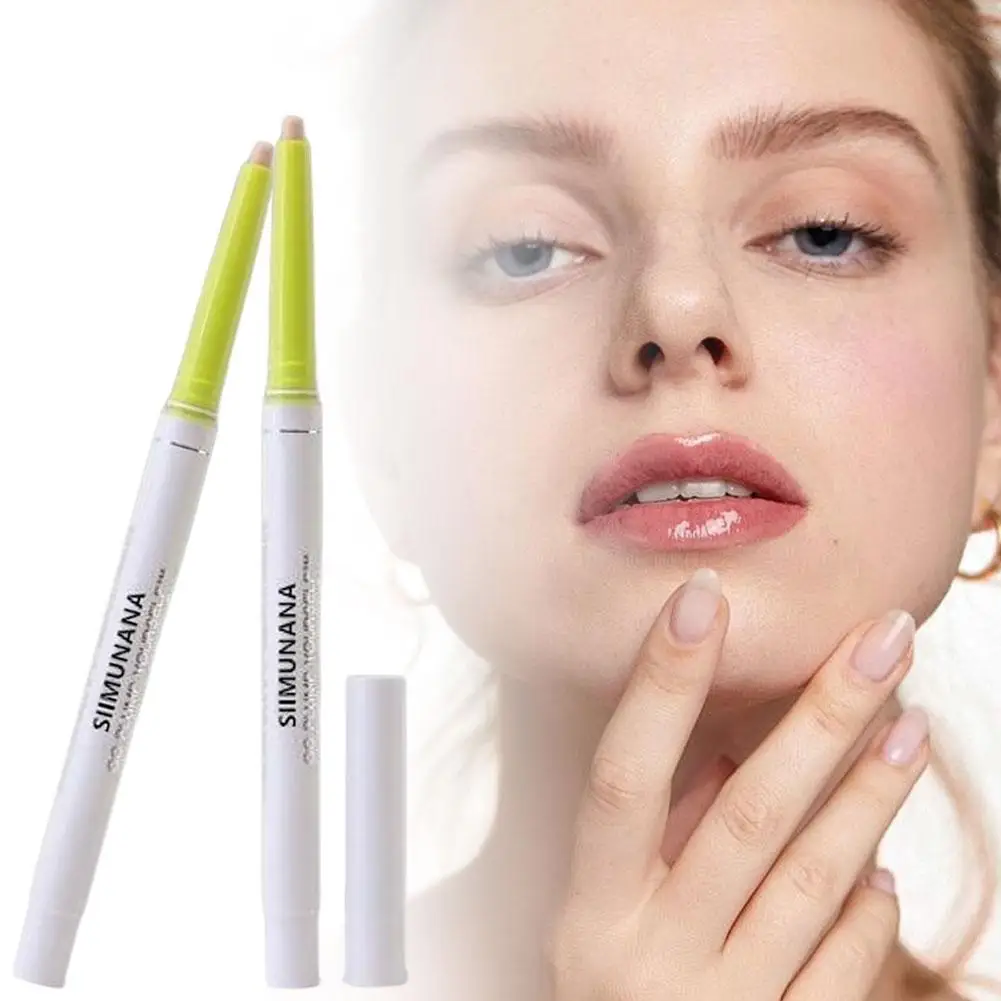 Delineador de labios desnudo mate, lápiz de contorno de labios voluminosos, maquillaje resistente al agua y al sudor, delineador de labios de larga duración