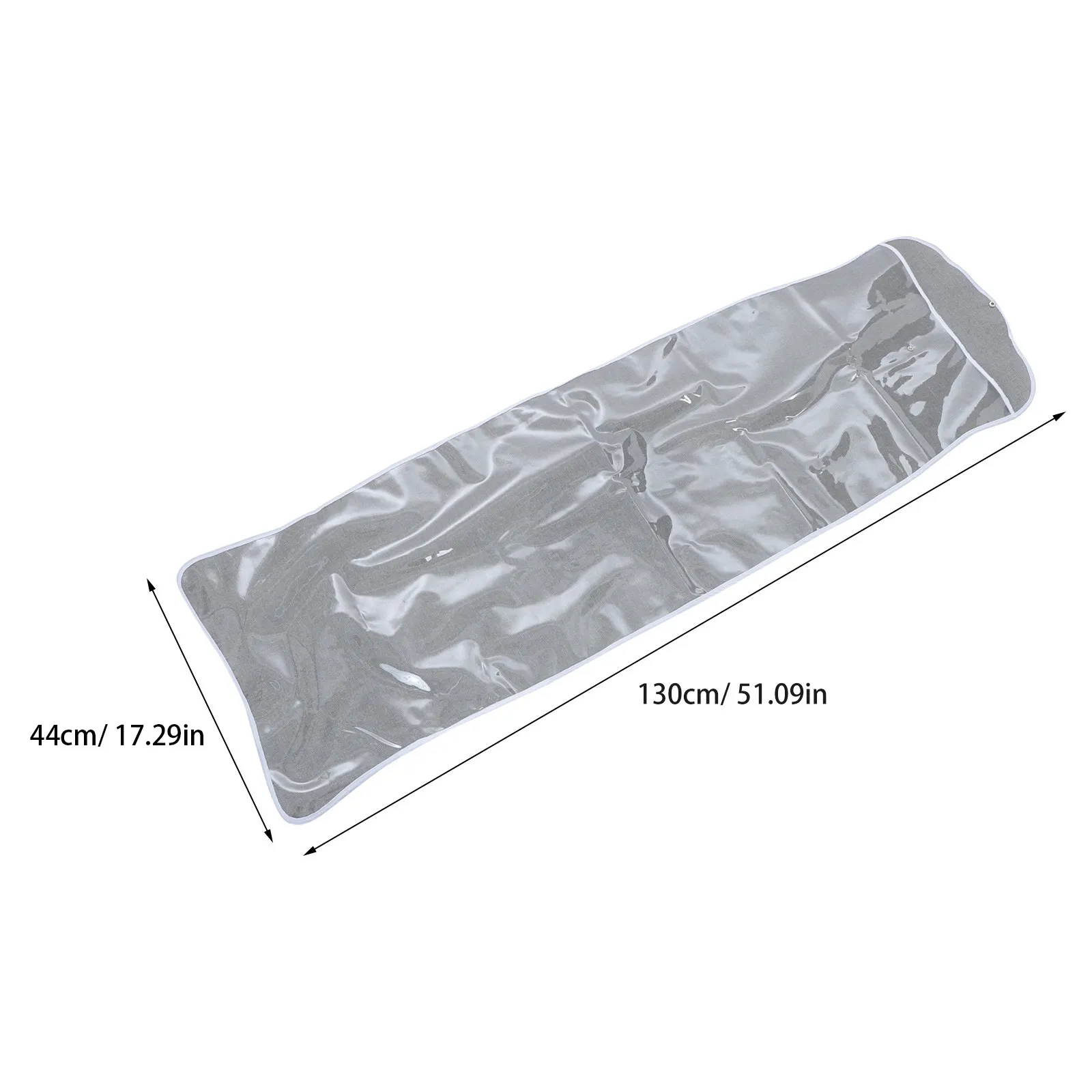Iron Board Dust Cover Bag Foldable Clear Protective Sleeve Snap Fastener Upright Storage Laundry Room Space Saving Ironing Board