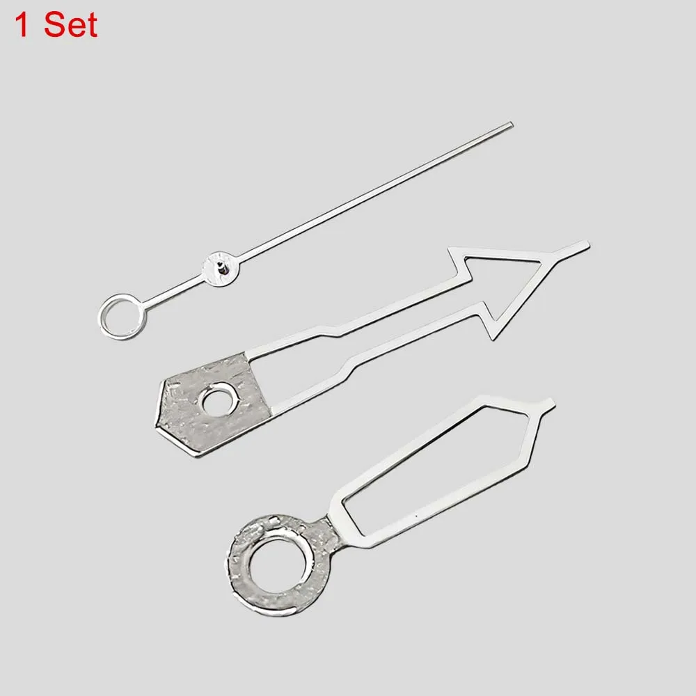 1/2/5 Sets Silver Hollow Watch Hands for NH35 NH36 Movement Green Luminous Hands Watch Pointers Accessories