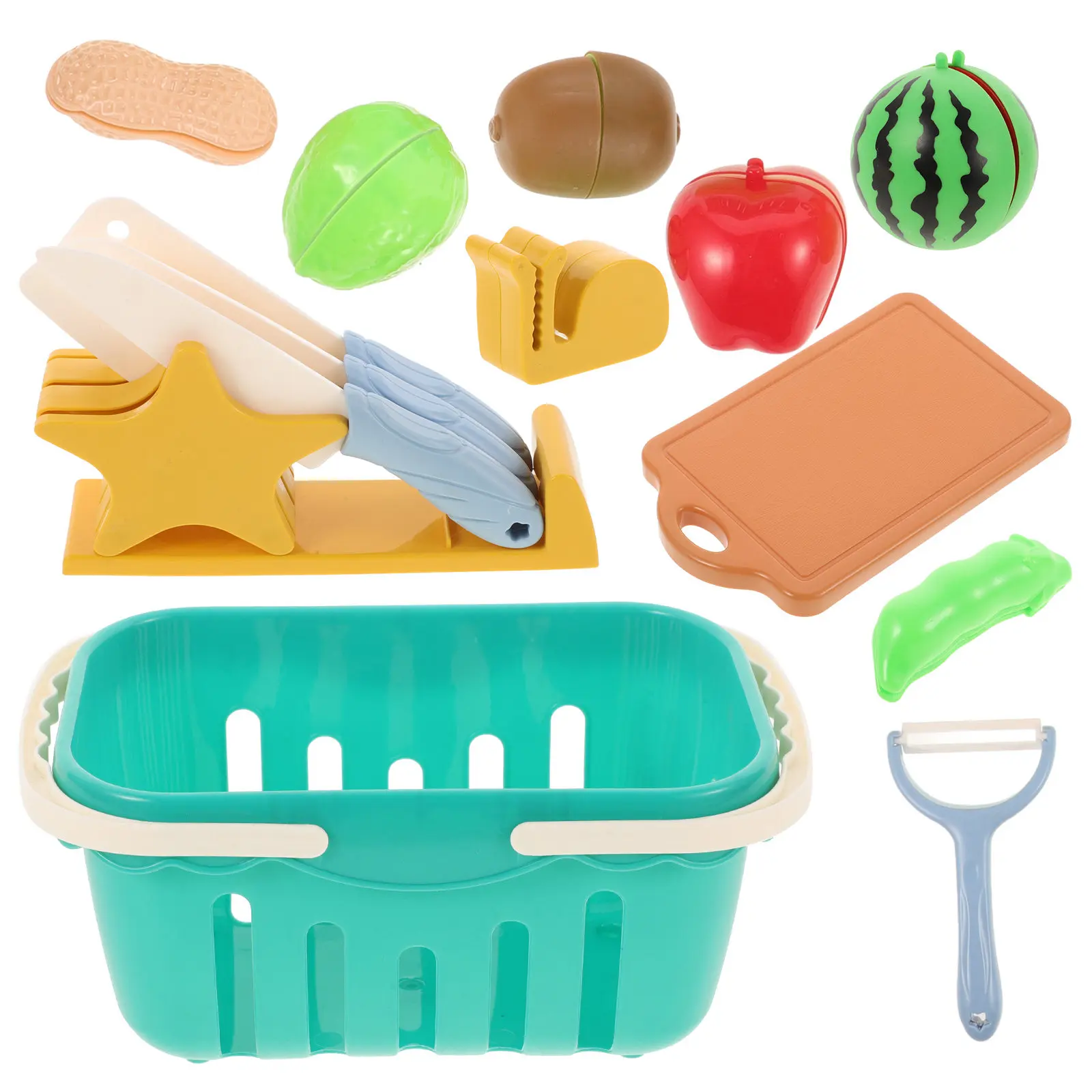 

1Set Kids Fruit Vegetable Cutting Play Early Educational Pretend Interactive Learning Cutting Food Plaything Pretend Food Toy