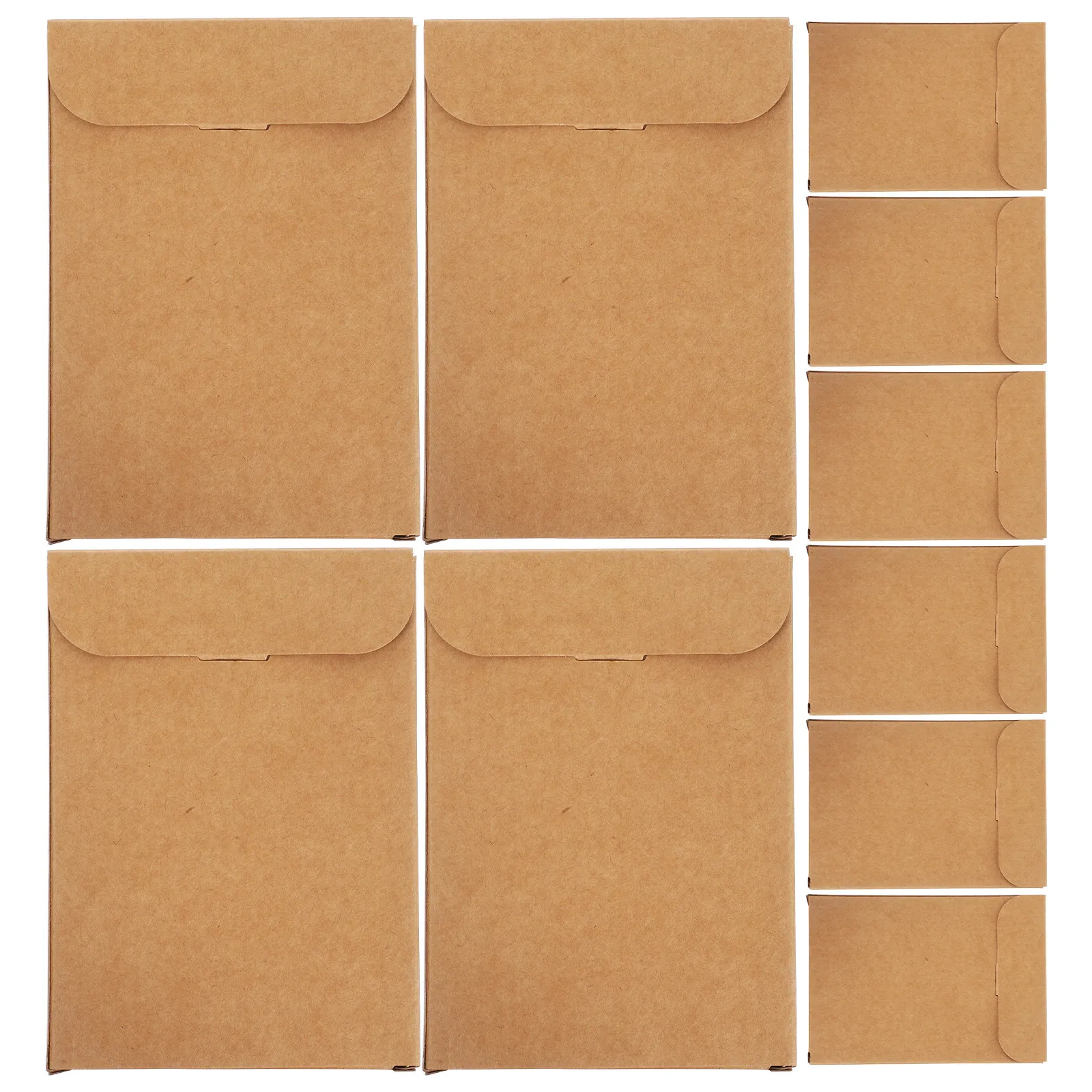 

20pcs Kraft Paper Boxes For Greeting Cards Postcards Packaging Small Business Stationery Gift Shipping Storage Box Case