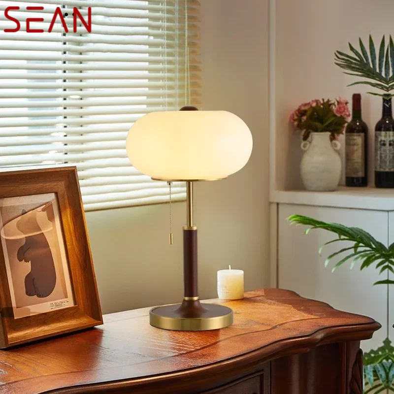 SEAN Contemporary Table Lamp Retro Creativity Living Room Study Villa Hotel Bedroom LED Bedside Desk Light
