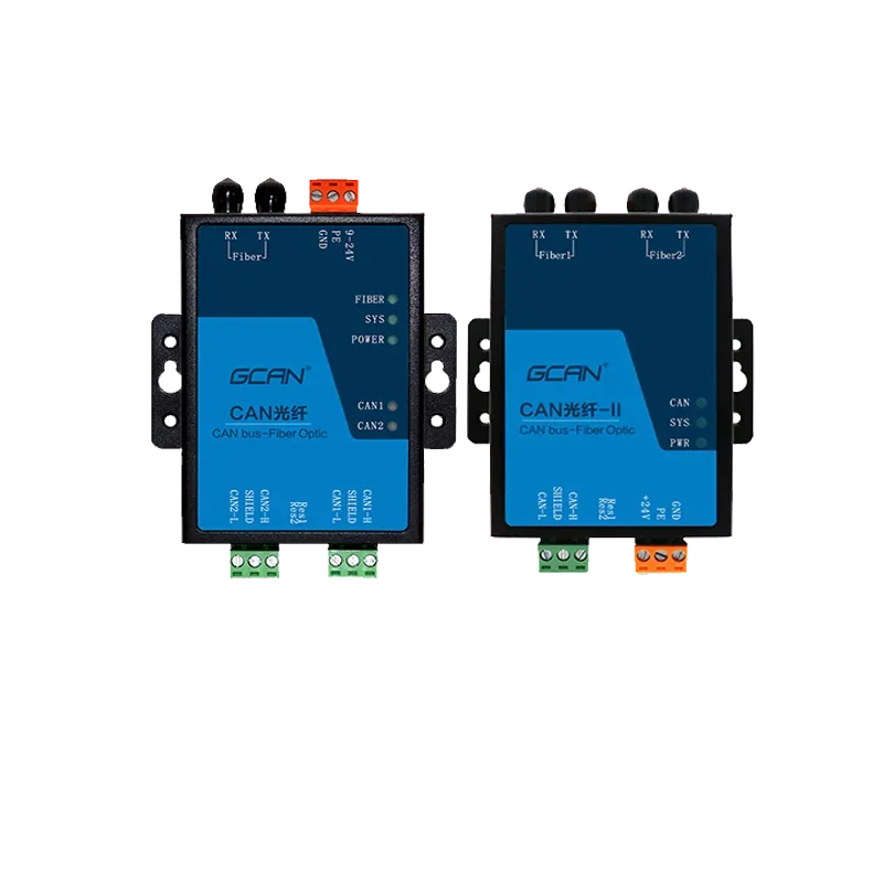 Optical Fiber Electrical Signal Translated Can Data Converter 2 Channel CAN Interface 1/2 Fiber Adapter & Connectors +9~30V DC