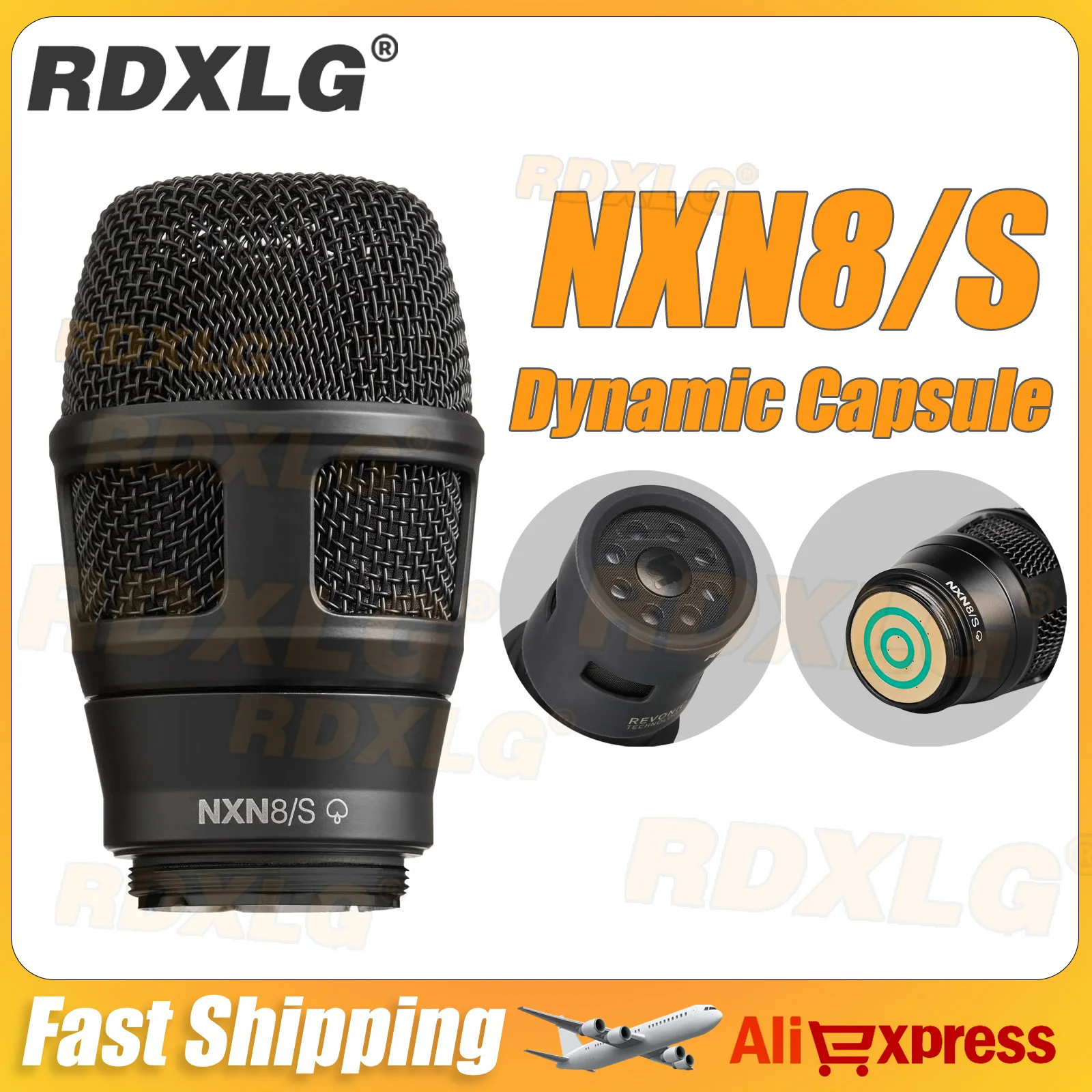 nxn8-s-ダイナミックカプセル、qlxd4-slxd4-ulxd4-ad4d-ワイヤレスハンドヘルドマイク用コアヘッドカプセルカートリッジ、マイク交換部品