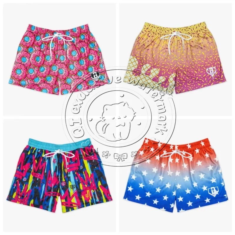 

2025 New Summer Beach Surfing Men's and Women's Couples Summer Breathable Mesh Quick Drying Sportswear Jogging Beach Shorts