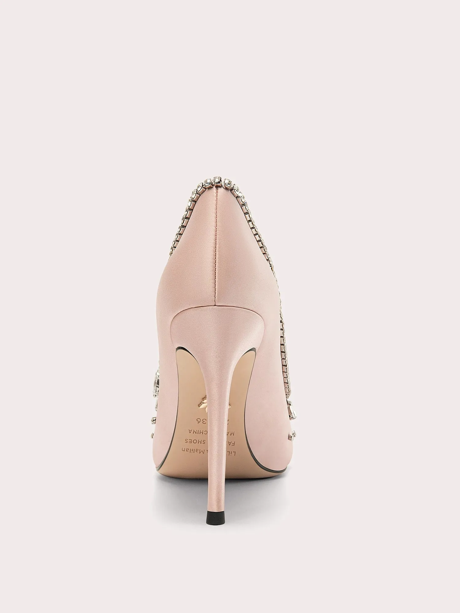 Slender high heels spring and summer new pointed silk rhinestone wedding shoes banquet large size small size women's sandals