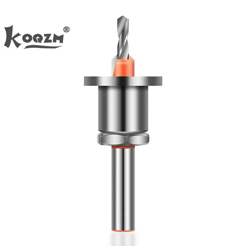 Countersink Drill Bit With Depth Stop, Alloy Head, Woodworking Step Drill, Screw Mounted, For Precise Drilling