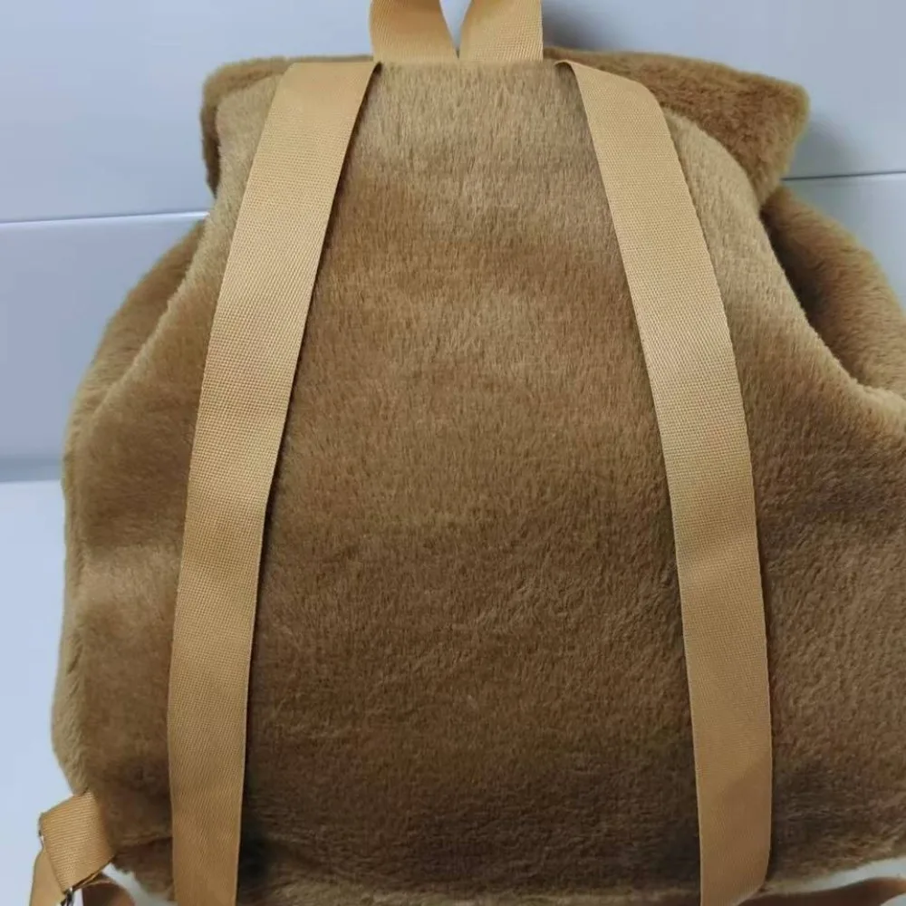 Bolso de hombro lindo de dibujos animados para estudiantes, Capybara mochila escolar de felpa, bolso informal de pareja de animales, nuevo