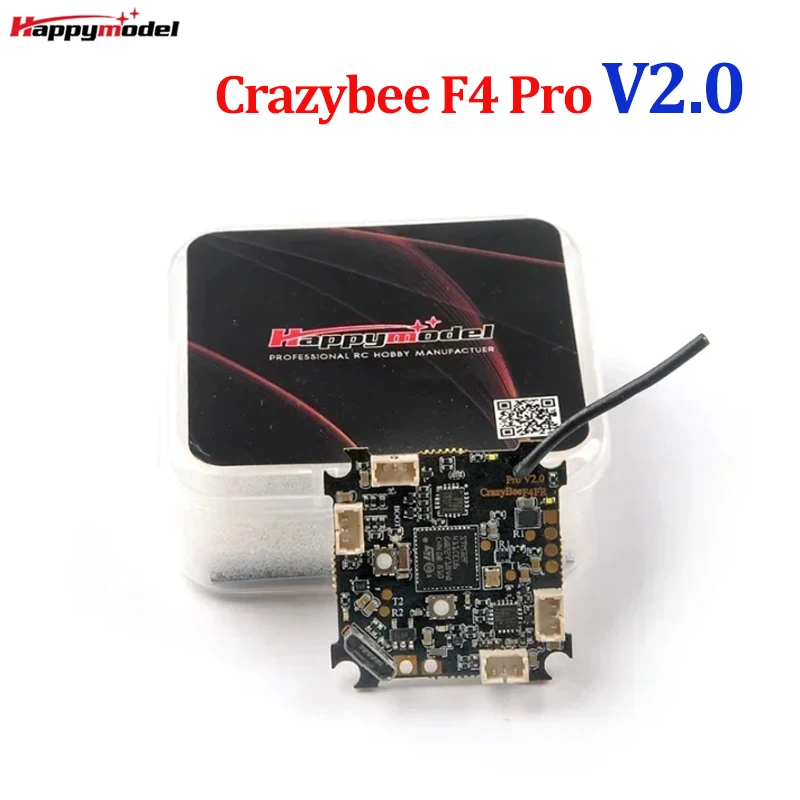 

Crazybee F4 Pro V2.0 FC HappyModel SPI Receiver Integrated 1-3S Whoop Board 20x20mm Mount OSD/BEC for Mobula7/Crux3/Tiny Whoops