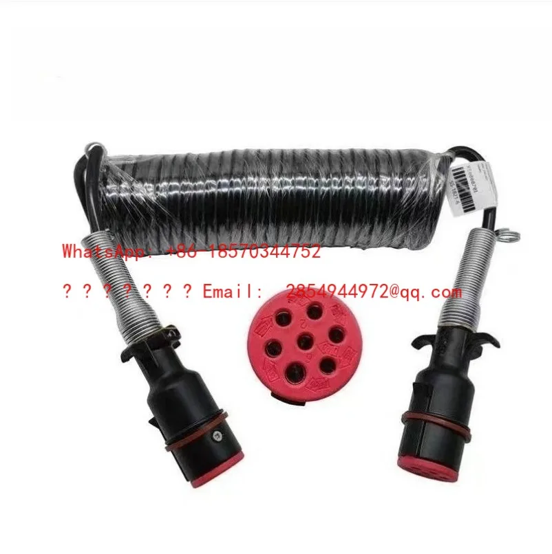 L     Genuine Trailer Line Assembly, Truck Semi-trailer, Seven-core Connecting Cable, Helical Trailer Plug