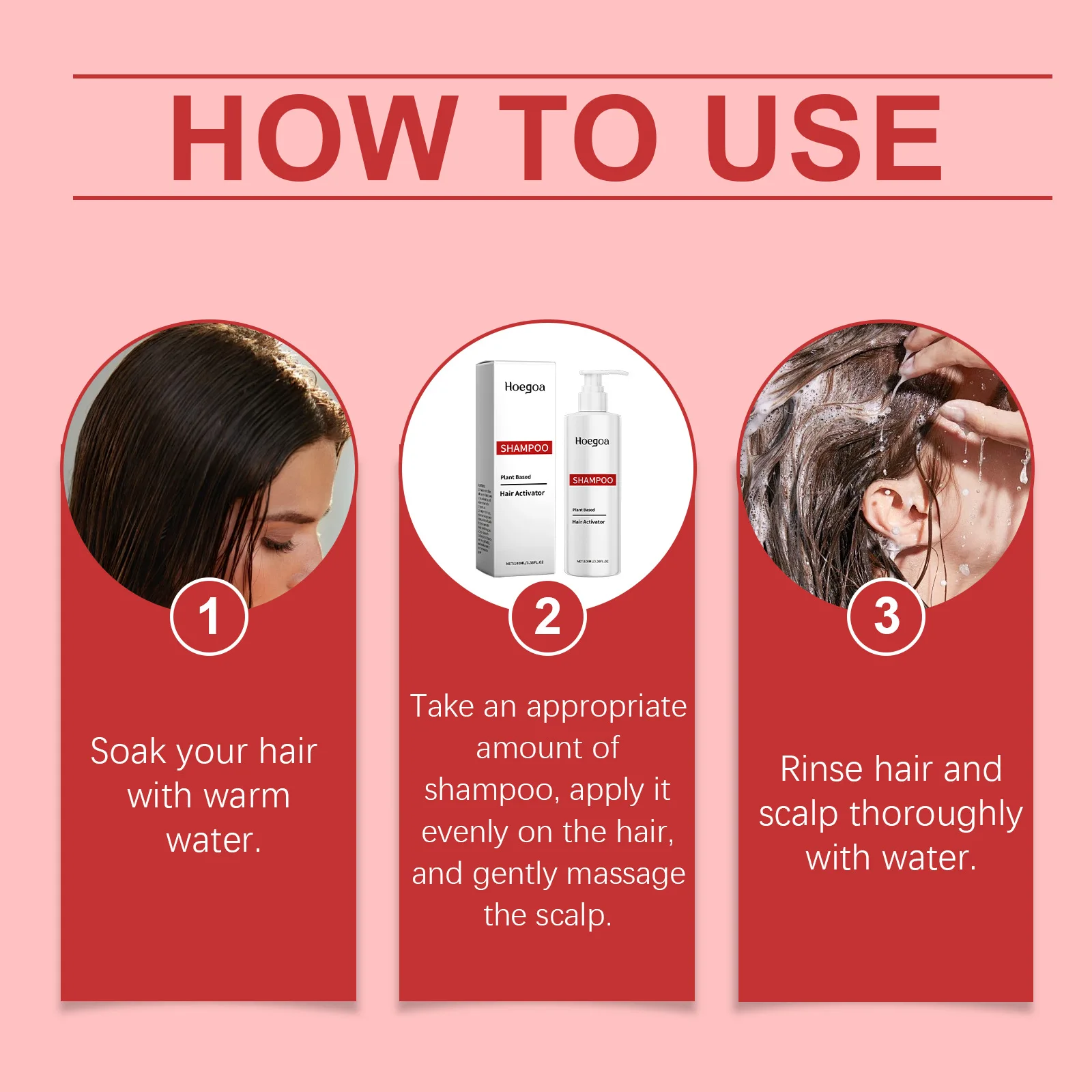 شامبو مضاد لتساقط الشعر يقلل من الكسر ويعزز النمو ويجدد شبابًا وتقوية الجذور وسميك وأكثر نعومة وشامبو مغذي لطيف