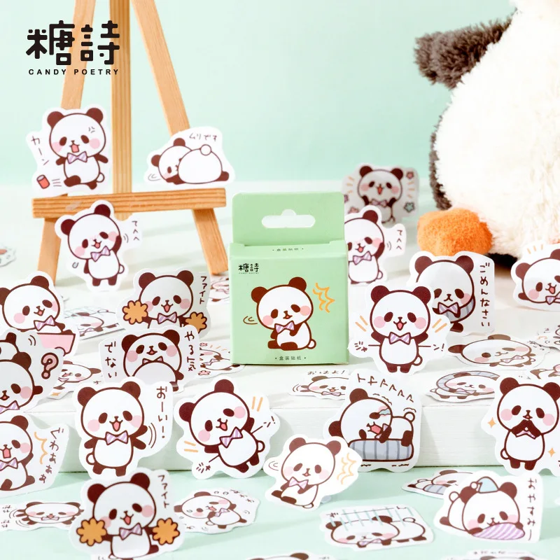 45 Pcs Panda Stickers Set Scrapbooking Stickers For Journal Planner Diy Crafts Scrapbooking Embelishment Diary