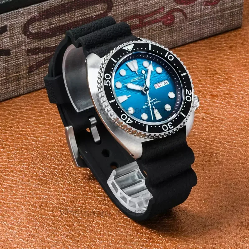 Ocean Plate Small Abalone Double Calendar Automatic Mechanical Diving Watch Male