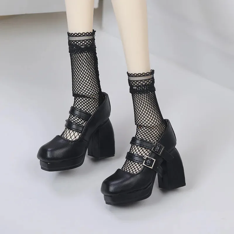 1/3 Scarpe da bambola Bjd in pelle fatta a mano 7,5 cm * 2,7 cm * 3,5 cm Tacchi alti per bambole Loli carini adatti per bambole sogni Dod Dolls More Luts