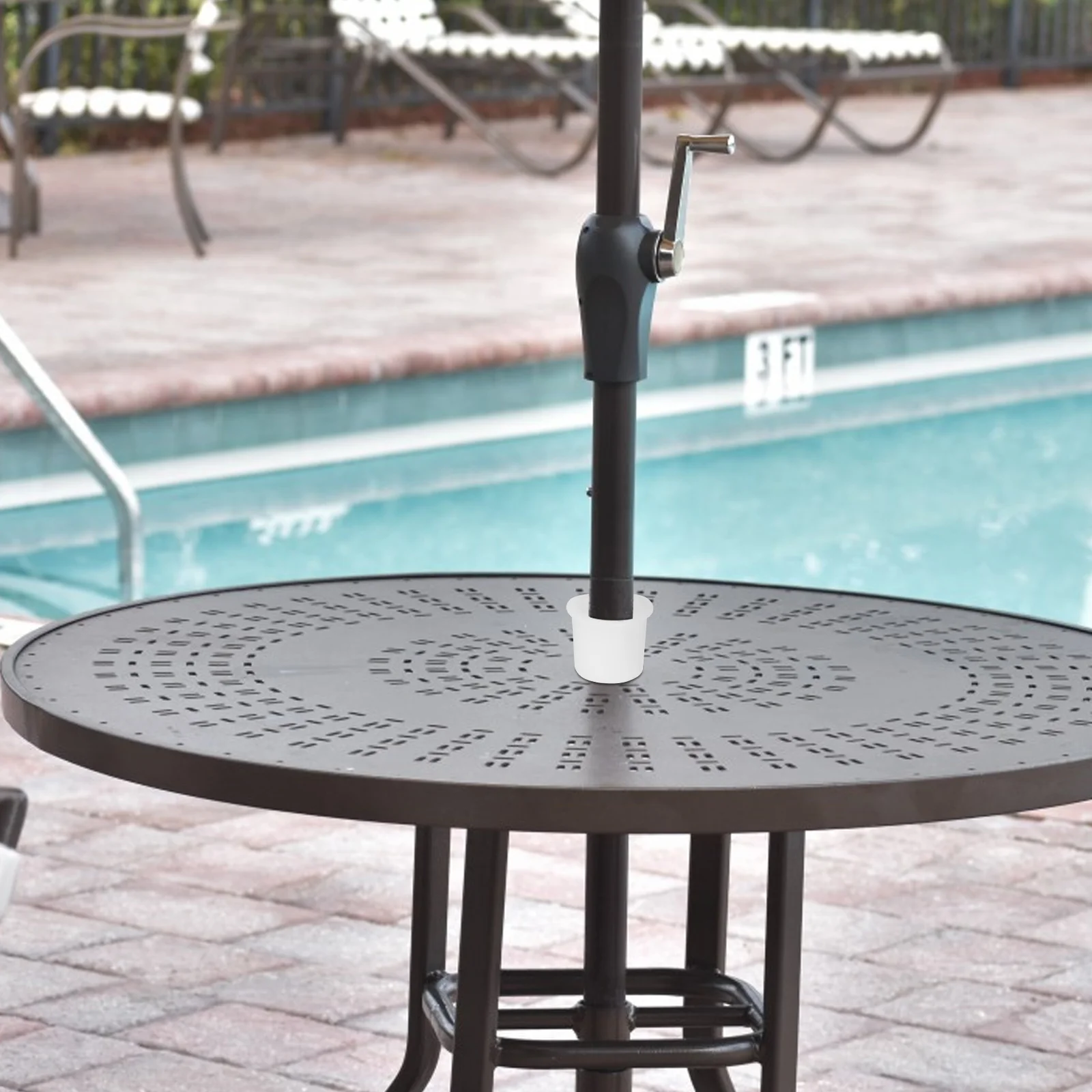 2 Pcs Sun Umbrella Protective Cover Fixing Plug Patio Table Hole Insert Umbrellas for Rain