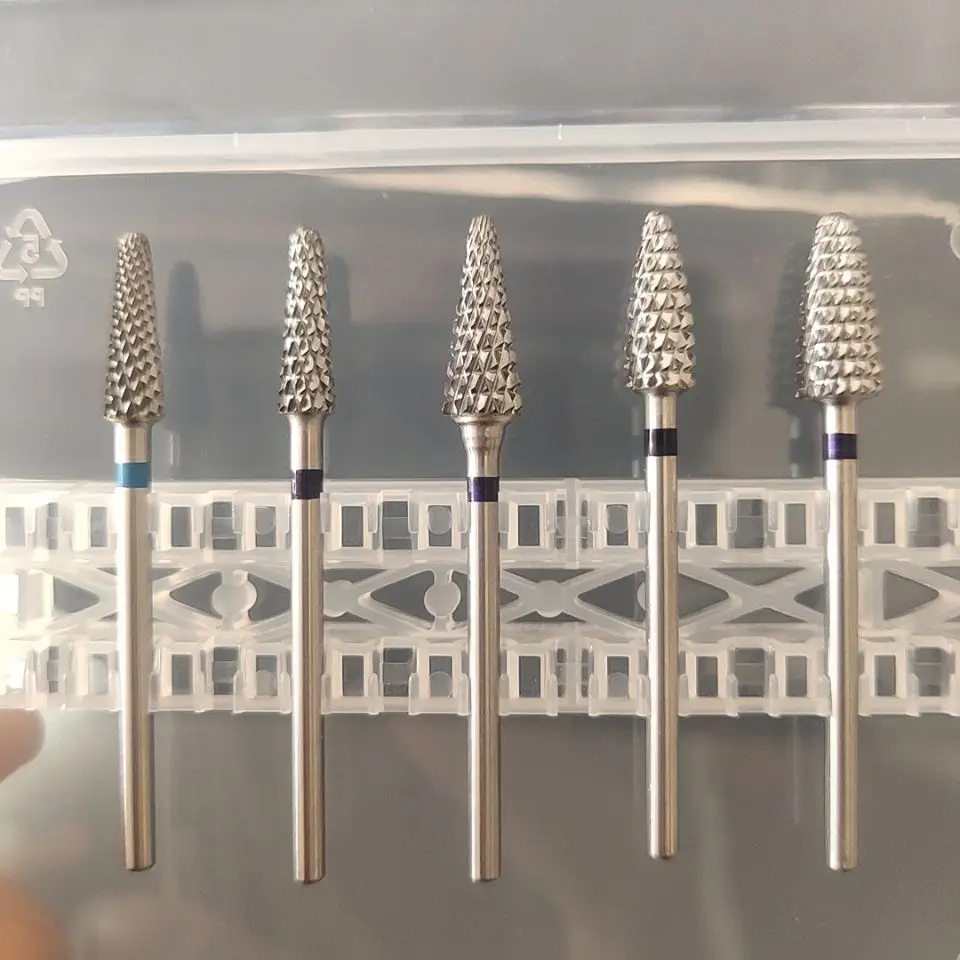 Wolfram Hartmetall Nagel Bohrer Fräser Elektrische Maniküre Maschine Ausrüstung Häutchen Sauber Grat Pediküre Zubehör Werkzeuge