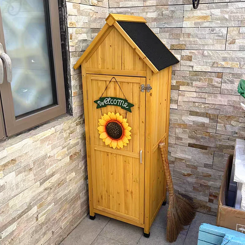 Outdoor garden storage cabinet storage box waterproof sunscreen tool room