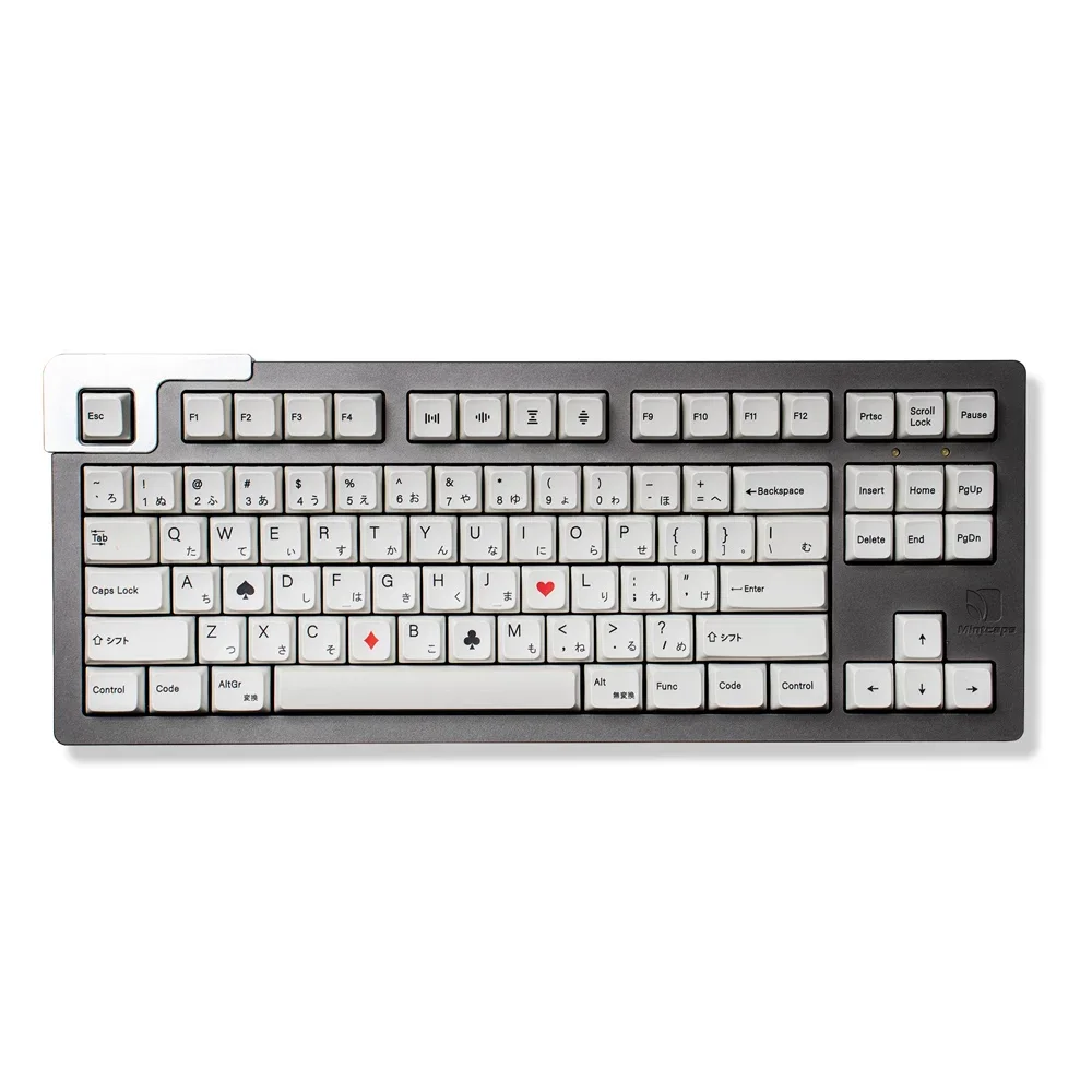 غطاء مفاتيح أبيض PBT التسامي 126 مفتاح للوحة المفاتيح الميكانيكية 64/87/104