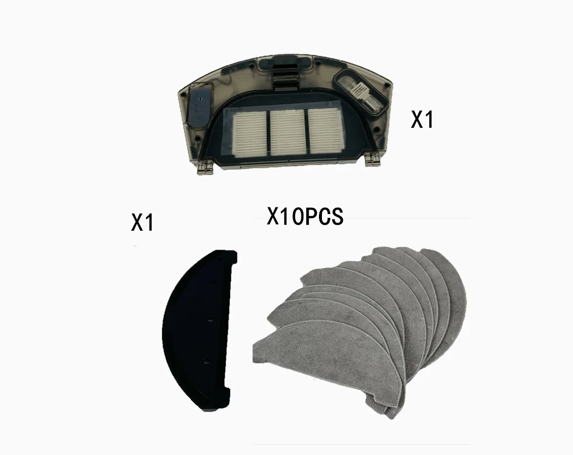 Lydsto-Accesorios de Robot de barrido dos en uno, tanque de agua, caja de polvo integrada, Original, R1, S1, R1pro, R1D, R1A