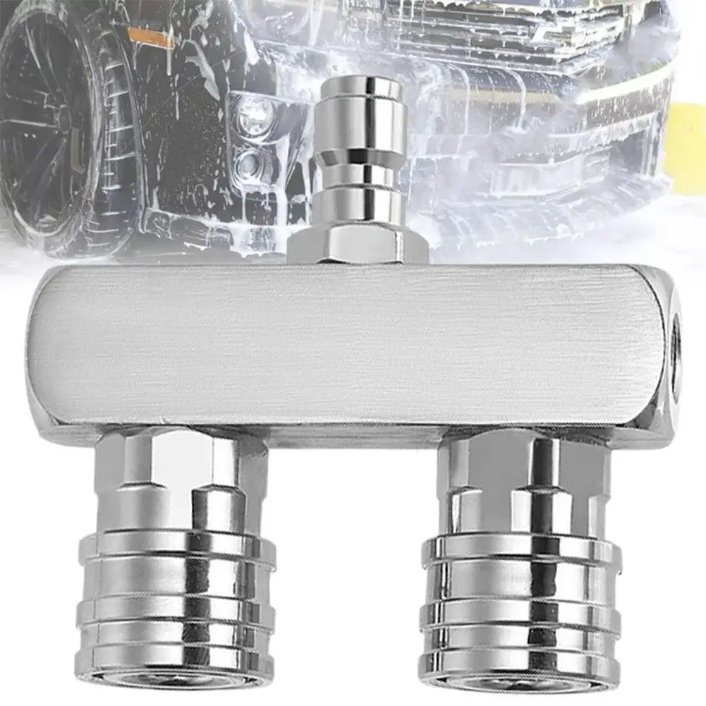 

Dual Nozzle Adapter Rod Quick Connect Double Spray Fitting Rotating Nozzles For High Pressure Washer Gun Car Cleaning Tools