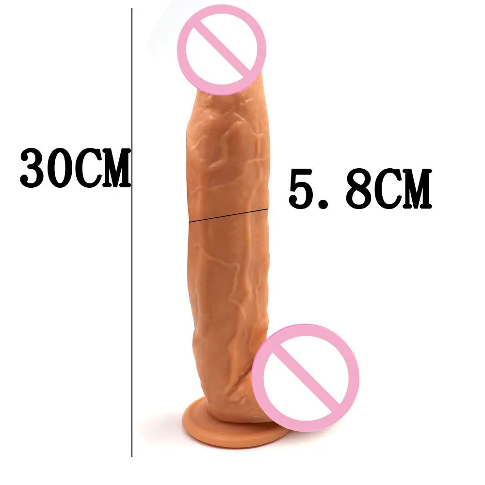 

Super Long Big Huge Dildo 11.8 Inch 30cm Anal Dildo Sex Toys For Woman Penis Realistic Giant Dildo Suction Cup Dildos