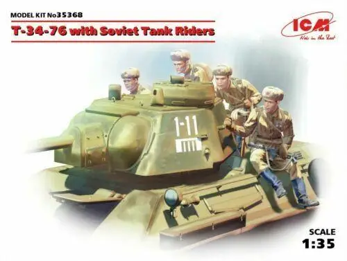 

ICM35368 ICM 1/35 T-34-76 with Soviet Tank Riders