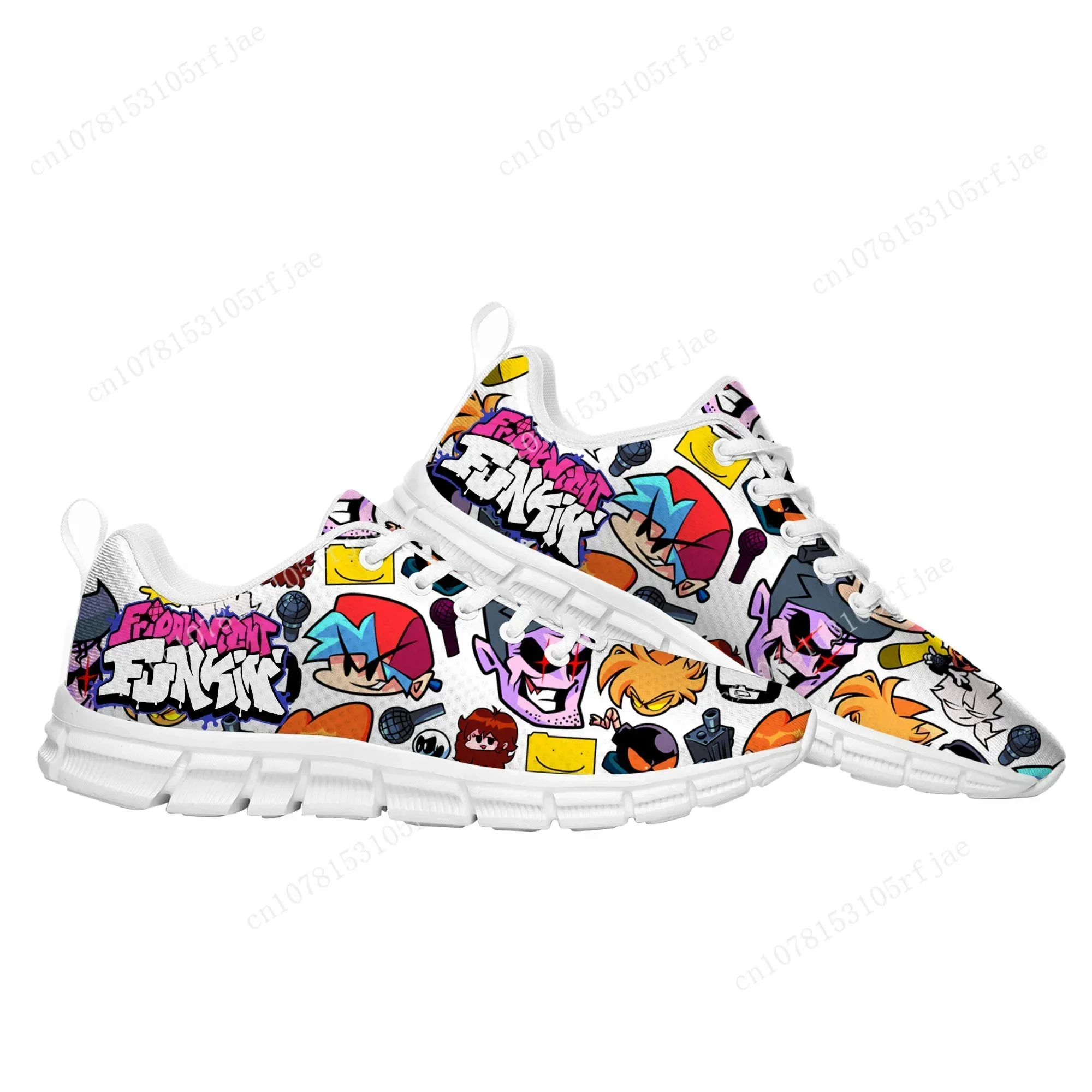Funkin Cartoon Night Game Friday Sports Shoes Mens Womens  Sneaker Tailor Made Couple Built Shoes