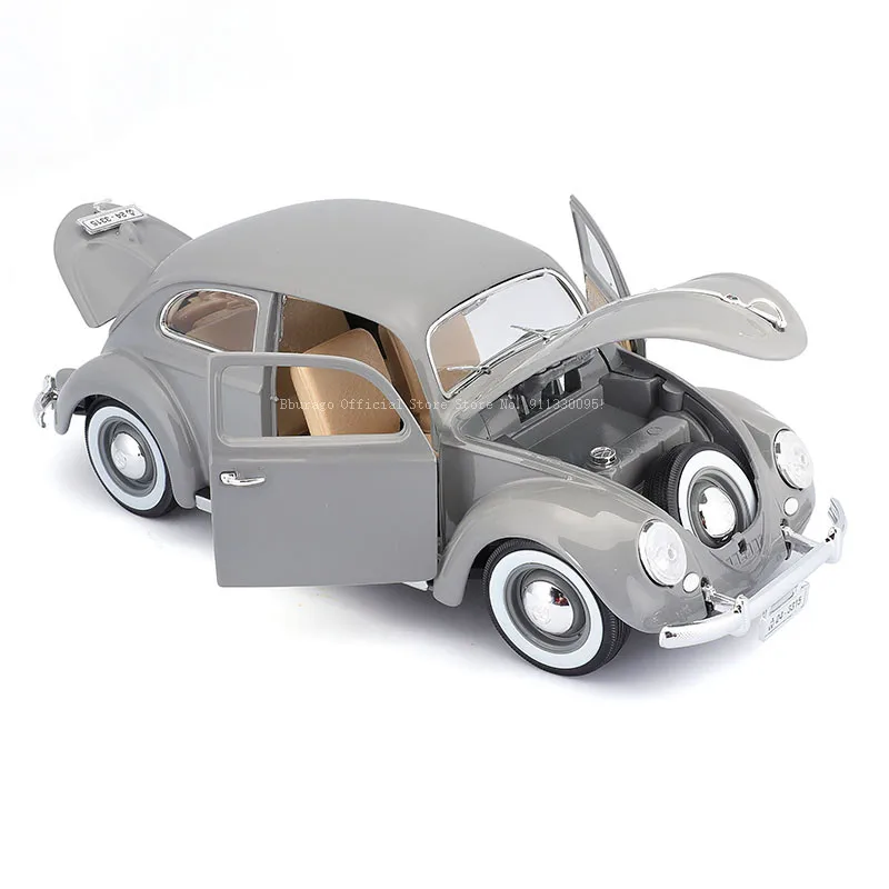 Bburago 1:18 1955 Volkswagen Kafer-Beetle Alloy Classic Car Die Cast Model Toy Collection Gift Car Model