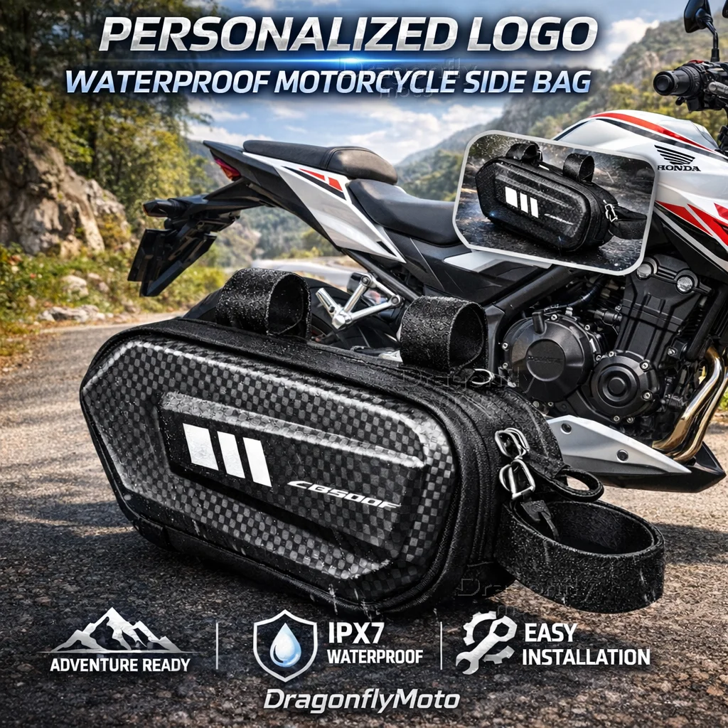 

Боковая сумка для мотоцикла Honda CB500F с индивидуальным логотипом, водонепроницаемая, жесткая, с защитным корпусом