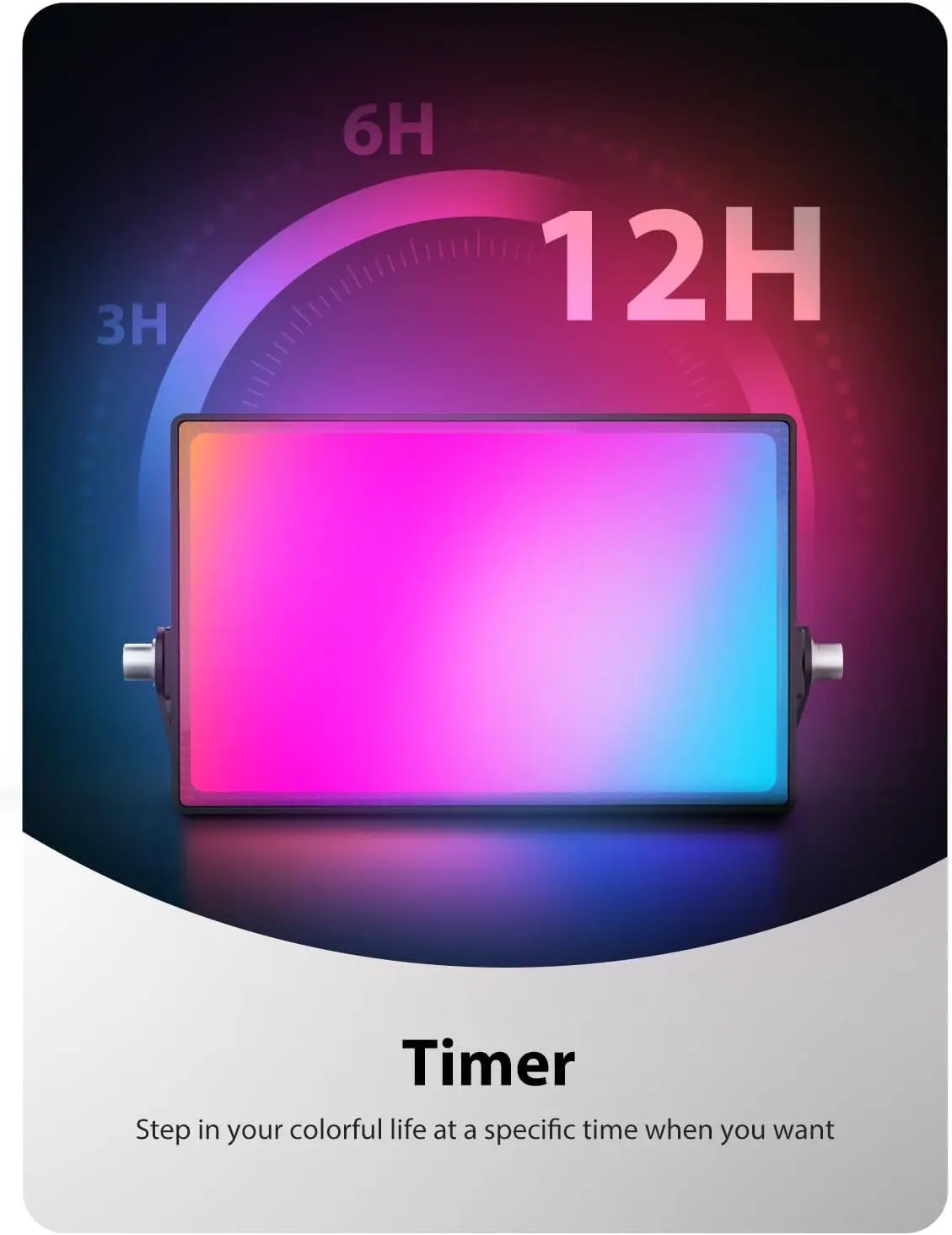 30W RGBW LED Flood Light, 2500LM Color Changing with Remote, IP66 Waterproof for Indoor/Outdoor Events