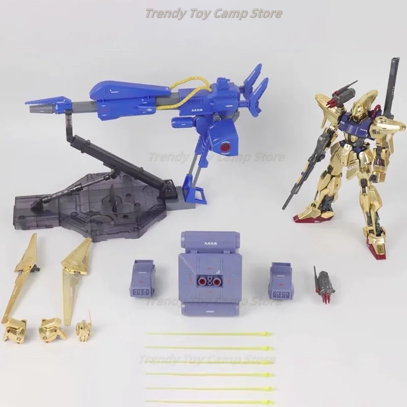 【متوفر】DABAN 6651 MG 1/100 نوع الإنتاج الشامل Hyaku Shiki الشمبانيا الذهب التجمع أطقم منمذجة لعبة روبوت يمكن وضعها هدية