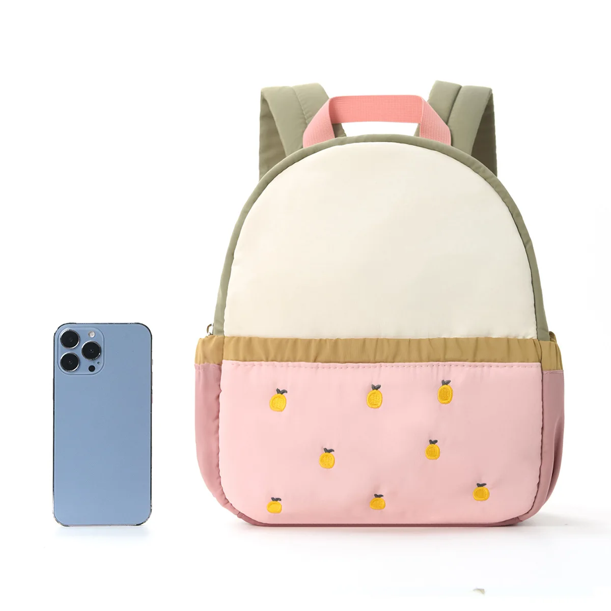 Mochilas para niños, lindas mochilas escolares con bordado de manzana para guardería, mini mochilas de viaje para bebés y niños pequeños