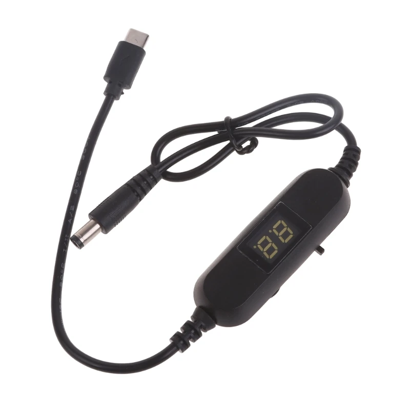 5V USB C do 1.2V 3V 4.5V 6V 9V 12V konwerter napięcia Step Up kabel zasilający Y3ND