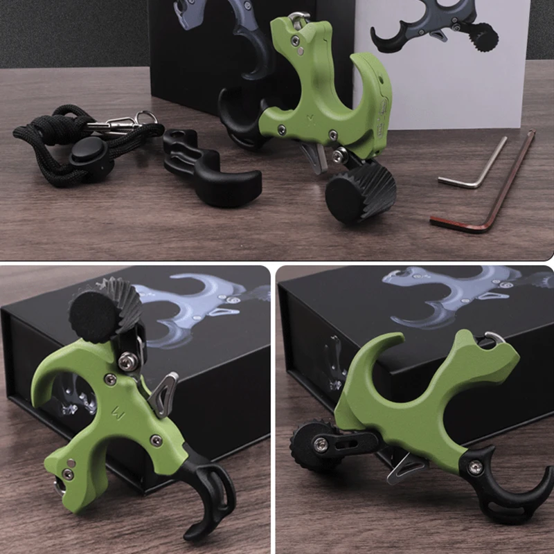 

New UV 3 Fingers Release Archery Compound Bow Release Aid Device Grip Archery Outdoor Shooting Hunting Accessory and parts