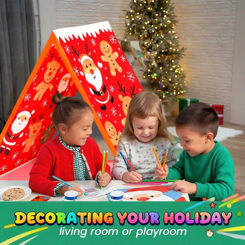 خيمة منزل خبز الزنجبيل البني القابلة للفصل؛ مساحة لعب خفيفة الوزن وصديقة للسفر