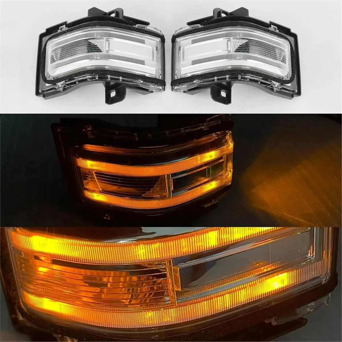 #93Z (Black)Door Tow Mirror Turn Signal LED Lights for Ford F150,Automotive Parts & Accessories