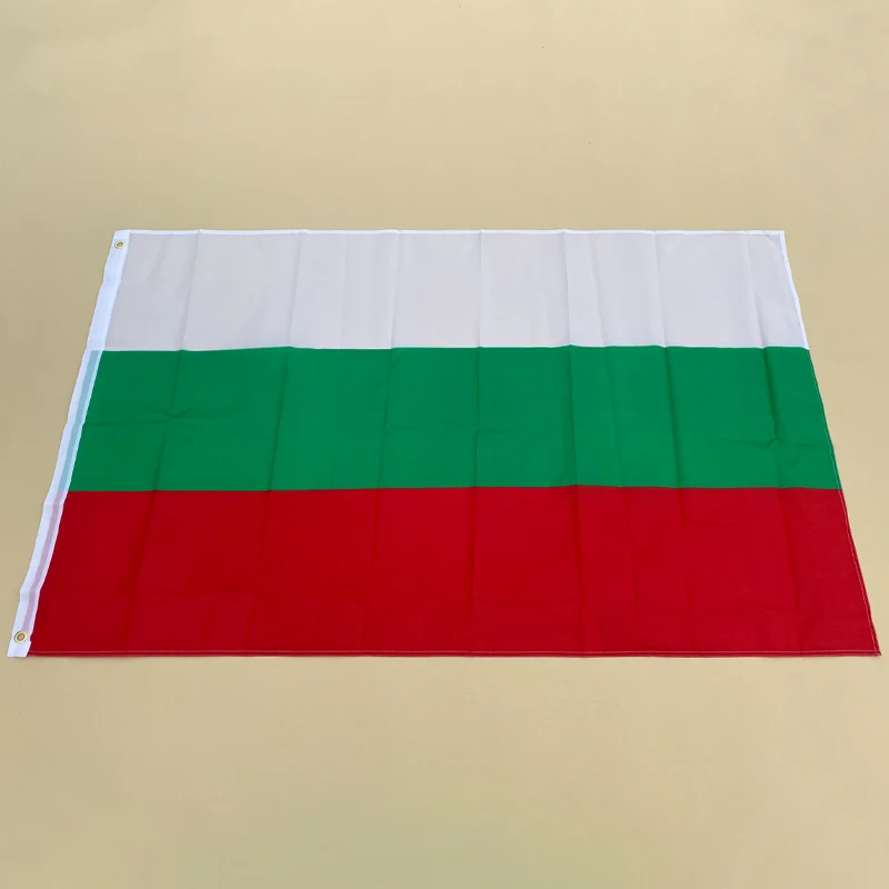 

Eoodlove FLAG Bulgarian flag 90x150cm polyester fiber European Union white green red stripe Bulgarian indoor and outdoor flag