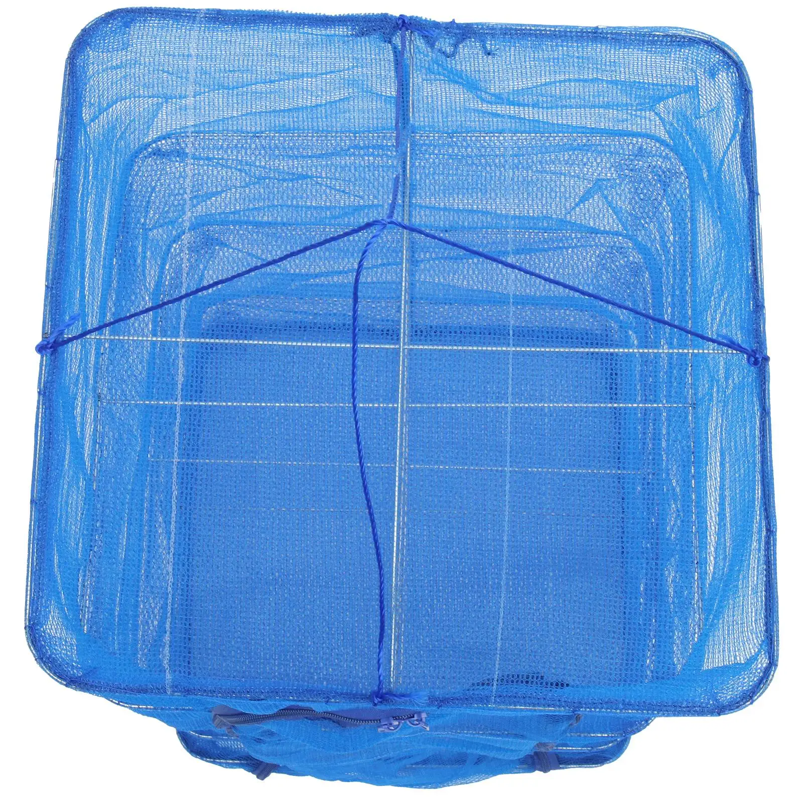 

Fish Cage Network Drying Rack Mesh Fishnet Foldable Breathable Nylon Shrimp Vegetable Steel Wire Ring Lightweight Storage
