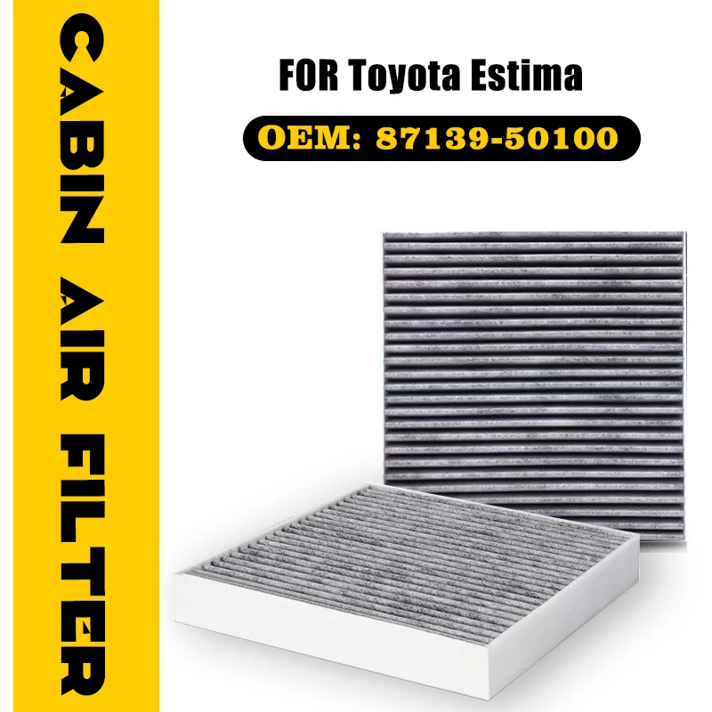 Car Activated Carbon Air Filter For Toyota Estima Tarago Previa 2006-2019 XR50 2007 2008 Conditioner Accessories 87139-50100