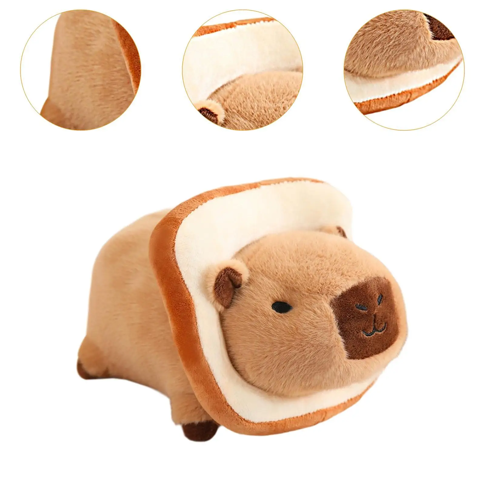 Capybara 봉제 인형 박제 동물 플러시 사진 소품 성인을위한 편안한 만화 자동차 장식 선물 어린이 파티 용품