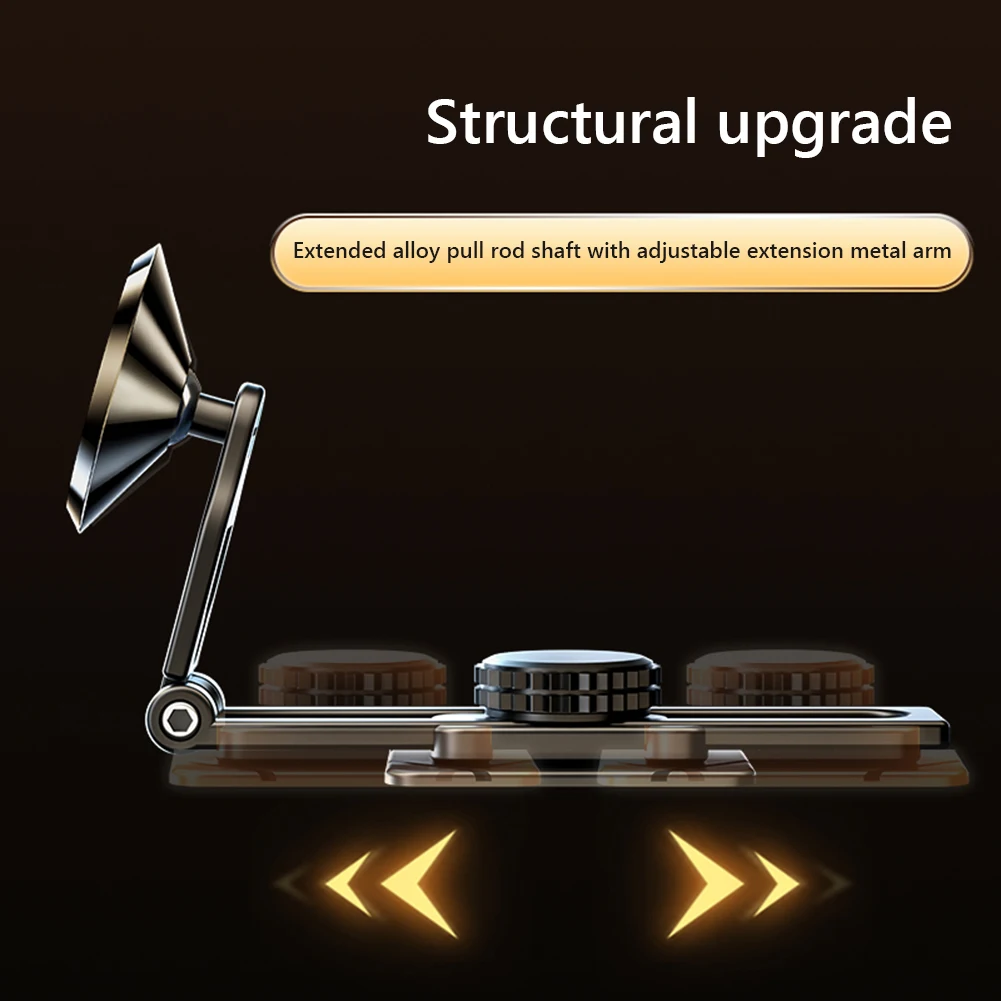 

Car Phone Magnetic Bracket Slide Rail Adjustable Foldable Telescopic 360 Degree Rotary Center Control Screen for iPhone 14 13 12